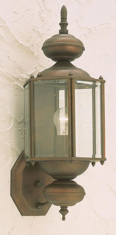 Rust One Light Wall Lantern (1006-8)