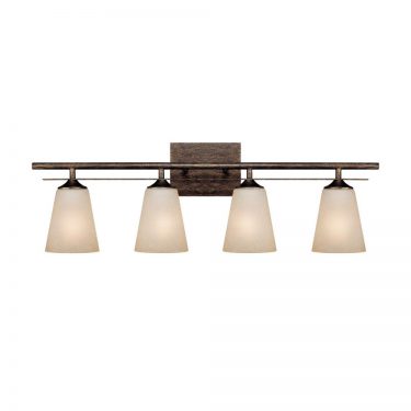Rustic Finish Four Light Soho Vanity Fixture (1739RT-131)
