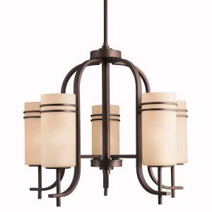 Up/ Down Five Light Olde Bronze Chandelier (2180OZ)