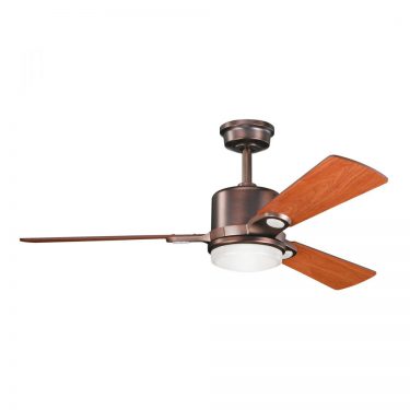 48 Inch Three Blade Ceiling Fan With Light And Remote Control (300017OBB)