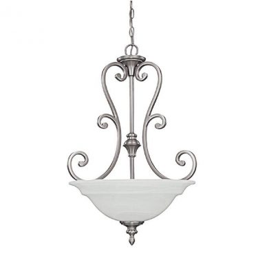Chandler Matte Nickel Three Light Pendant (3076MN)