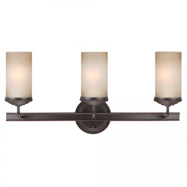 Fluorescent Sfera Three Light Wall/ Bath Vanity in Autumn Bronze (4491403BLE-715)