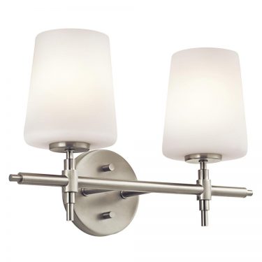 Bath Vanity Two Light In Brushed Nickel (45386NI)