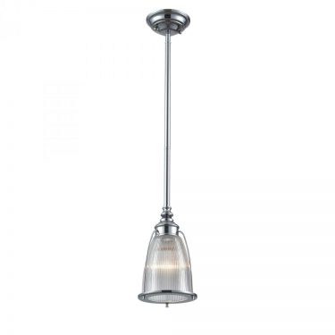 Halophane One Light Pendant In Polished Chrome (60005-1)