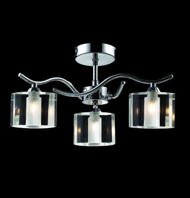 Three Light Polished Chrome Chandelier (FM6103)